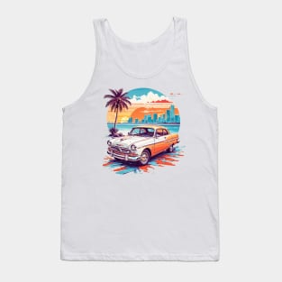 Miami Street Ride: Retro Car Vector Tee Tank Top